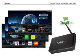 Epteam Android tv box 32GB ROM 2GB RAM T95 Max Amlogic S905 Quad-Core cortex-A53 Android 5.1 Kodi 16.0 2.4G/5G... N9