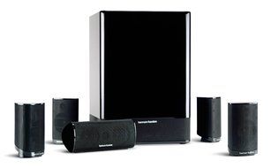 Harman Kardon HKTS-15 5.1 High-Performance, 6-Piece Home Theater Speaker System (Black Gloss) (Discontinued by...