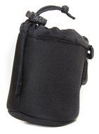 DURAGADGET Jet Black Small-Sized Protective Pouch in Neoprene for BLKBOX POP360 Bluetooth Speaker N5