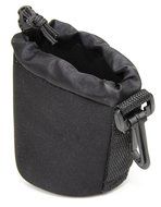 DURAGADGET Jet Black Small-Sized Protective Pouch in Neoprene for BLKBOX POP360 Bluetooth Speaker N6