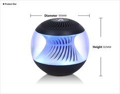AIBIMY Portable Bluetooth Speakers, HD Sound Pulse Wireless Bluetooth Speaker with LED Lights, Support U-disk/... N2