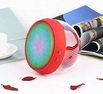 Smileto Multifunctional LED 3D Wireless Bluetooth Round Speaker With Plug-in Card, Waterproof, BASS, Call Function... N9