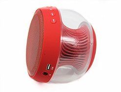 Smileto Multifunctional LED 3D Wireless Bluetooth Round Speaker With Plug-in Card, Waterproof, BASS, Call Function... N10