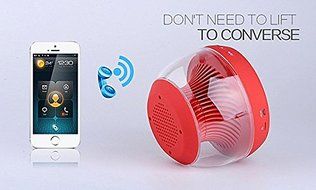 Smileto Multifunctional LED 3D Wireless Bluetooth Round Speaker With Plug-in Card, Waterproof, BASS, Call Function... N14