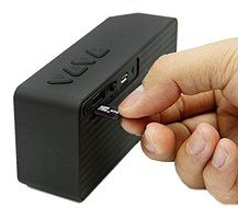 Fucan Mini Wireless LED Lights Pulse Bluetooth 2.0 Speaker Support Handsfree TF AUX FM Radio for Smart phone N7