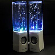 Pixnor Wireless Bluetooth Colorful LED Fountain Dancing Water Mini Speakers for iPhone / iPad / Cellphone / PC... N5