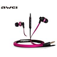 Awei ES 90vi In-Ear Microphone Wired 3.5 MM Jack Volume Control Earphone For iPhone 6S Apple Device Color Blue N3