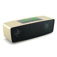 JY-16 NFC APP Control LED Display Bluetooth Speaker Mini Bluetooth Speaker Portable Wireless Speaker Color Gold N4