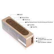 DOACE M-BOX Bluetooth Wireless Surround Sound Stereo Speaker Bluetooth V4.0 DSP Chip Metal Appearence with built... N4
