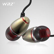 WRZ-M2 Bass Metal Earphone With Mic In-ear Wire-control Headphone For iPhone Samsung Xiaomi Color Rose N2
