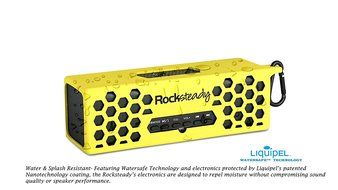 New Rocksteady 2 LOUD and CLEAR Portable Durable Bluetooth Speaker True 2.1 Stereo sound Integrated Speakerphone... N9