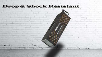 New Rocksteady 2 LOUD and CLEAR Portable Durable Bluetooth Speaker True 2.1 Stereo sound Integrated Speakerphone... N21