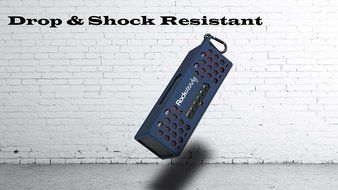 New Rocksteady 2 LOUD and CLEAR Portable Durable Bluetooth Speaker True 2.1 Stereo sound Integrated Speakerphone... N27