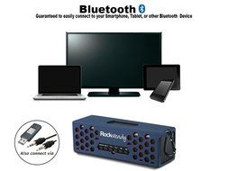 New Rocksteady 2 LOUD and CLEAR Portable Durable Bluetooth Speaker True 2.1 Stereo sound Integrated Speakerphone... N28