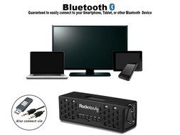 New Rocksteady 2 LOUD and CLEAR Portable Durable Bluetooth Speaker True 2.1 Stereo sound Integrated Speakerphone... N34
