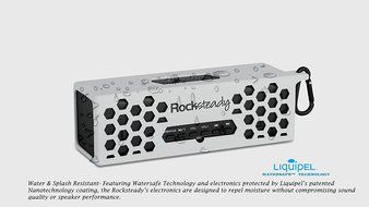 New Rocksteady 2 LOUD and CLEAR Portable Durable Bluetooth Speaker True 2.1 Stereo sound Integrated Speakerphone... N40