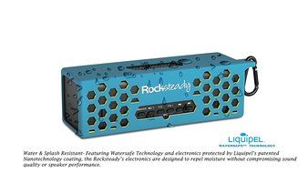 New Rocksteady 2 LOUD and CLEAR Portable Durable Bluetooth Speaker True 2.1 Stereo sound Integrated Speakerphone... N46