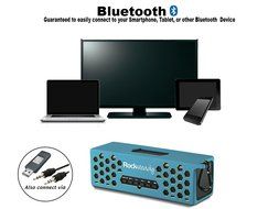 New Rocksteady 2 LOUD and CLEAR Portable Durable Bluetooth Speaker True 2.1 Stereo sound Integrated Speakerphone... N48