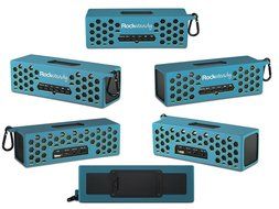 New Rocksteady 2 LOUD and CLEAR Portable Durable Bluetooth Speaker True 2.1 Stereo sound Integrated Speakerphone... N49