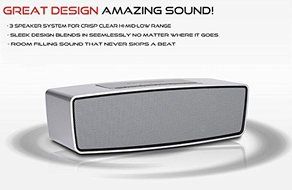 Rk Hi Definition Acoustic Bluetooth Speaker 3.0 Portable Wireless Handsfree Streaming Sound System
