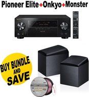 Pioneer VSX-90 7.2 Channel A/V Receiver (Black) + Onkyo SKH-410 Dolby Atmos-Enabled Speaker System (Set of 2)...