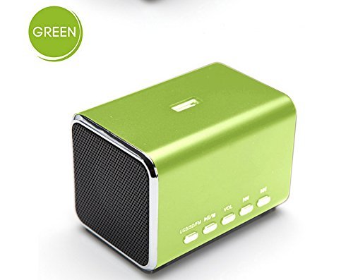 YUMQUA MD05B Portable Mini Speaker FM radio Computer Speakers TF Card/USB Flash MP4 Speaker Black N10