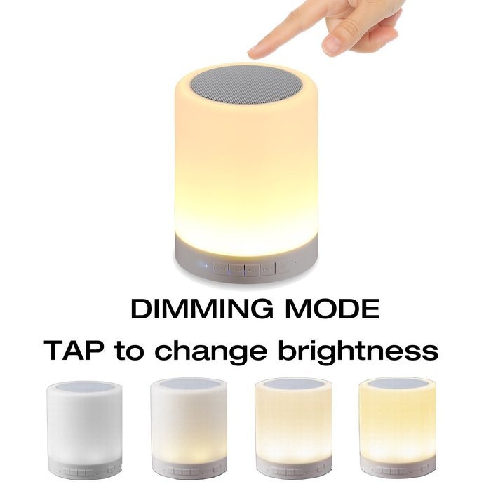 LED Bluetooth Speakers, BOOMER VIVI Wireless Bluetooth Speaker with Smart Touch Lamp, Muisc Player / Hands-free... N4
