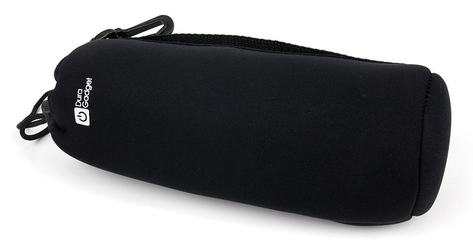 Padded Black Pouch for JBL Charge 2 plus, Pulse, Charge, Charge 2 & Flip 2 With Belt Clip - by DURAGADGET N4