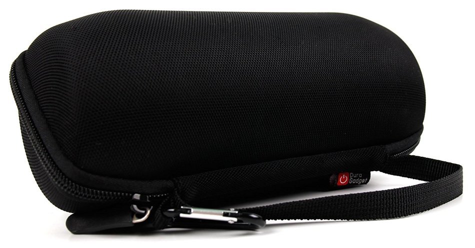 Padded Black Pouch for JBL Charge 2 plus, Pulse, Charge, Charge 2 & Flip 2 With Belt Clip - by DURAGADGET N7