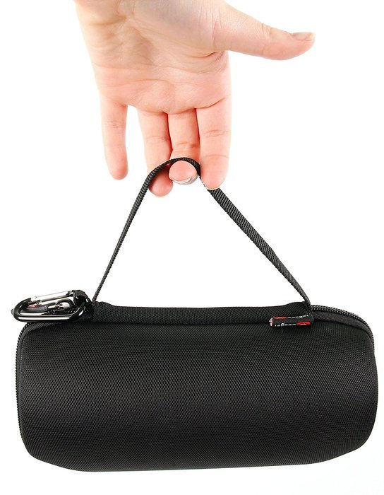 Padded Black Pouch for JBL Charge 2 plus, Pulse, Charge, Charge 2 & Flip 2 With Belt Clip - by DURAGADGET N12