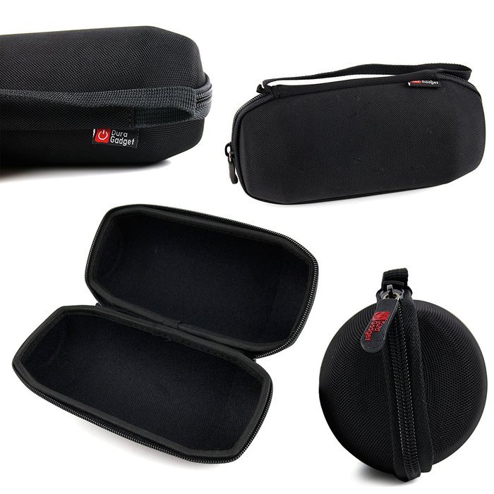 Padded Black Pouch for JBL Charge 2 plus, Pulse, Charge, Charge 2 & Flip 2 With Belt Clip - by DURAGADGET N15