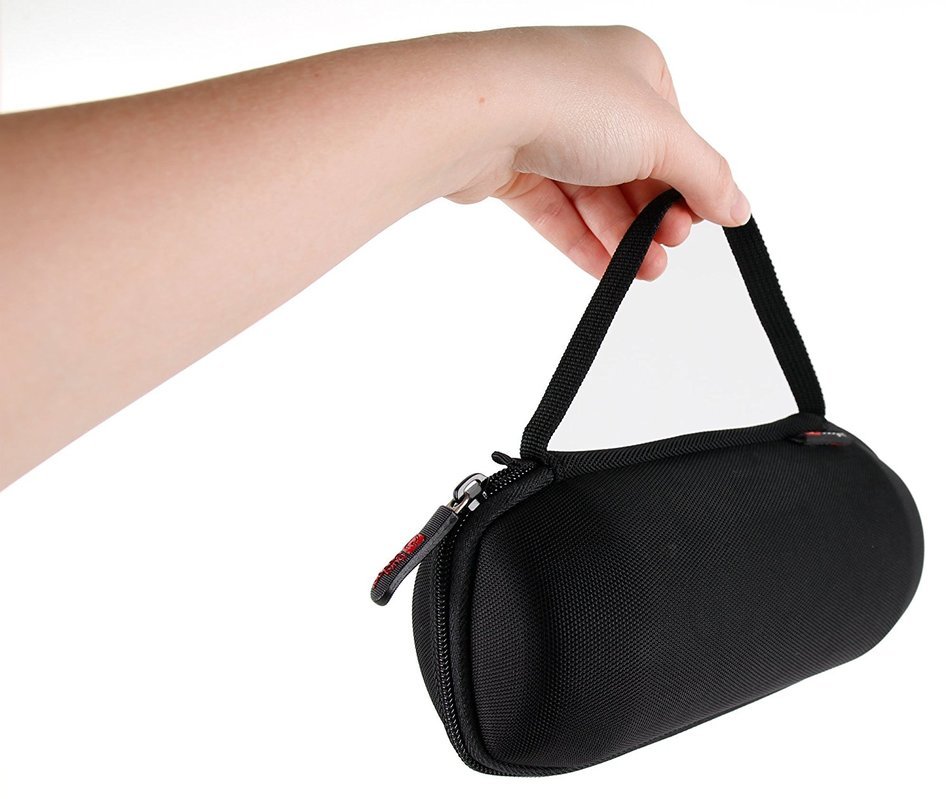 Padded Black Pouch for JBL Charge 2 plus, Pulse, Charge, Charge 2 & Flip 2 With Belt Clip - by DURAGADGET N17