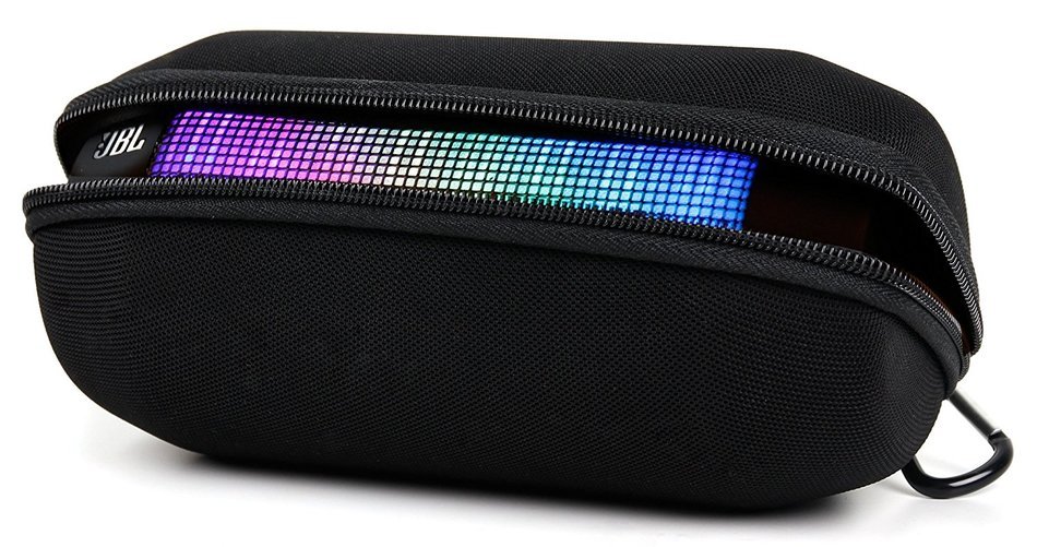 Padded Black Pouch for JBL Charge 2 plus, Pulse, Charge, Charge 2 & Flip 2 With Belt Clip - by DURAGADGET N18