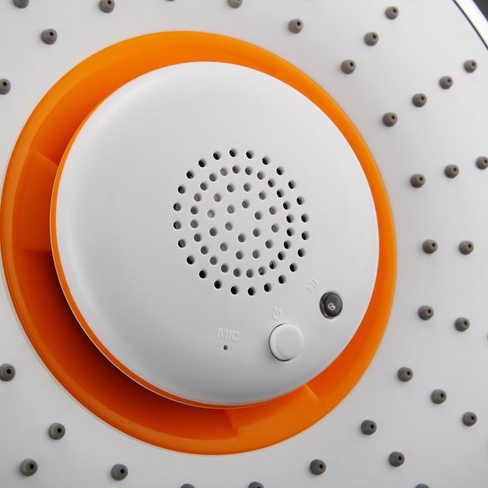 Facilla Modern 8" ABS Rain Shower Head Wireless Speaker Bluetooth Phone Chrome Music N3