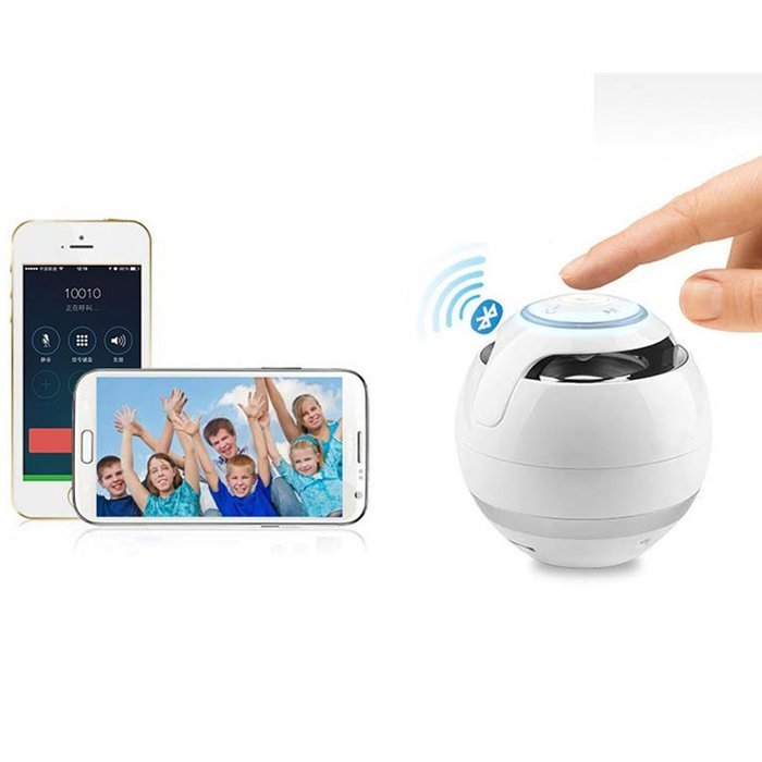 Balls lED Light Wireless Bluetooth Speaker Hands-free Call TF USB FM AUX Black N3