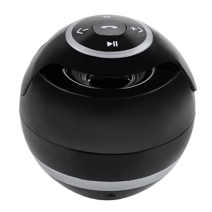 Balls lED Light Wireless Bluetooth Speaker Hands-free Call TF USB FM AUX Black N7
