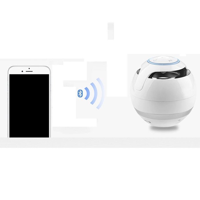 Balls lED Light Wireless Bluetooth Speaker Hands-free Call TF USB FM AUX Black N9