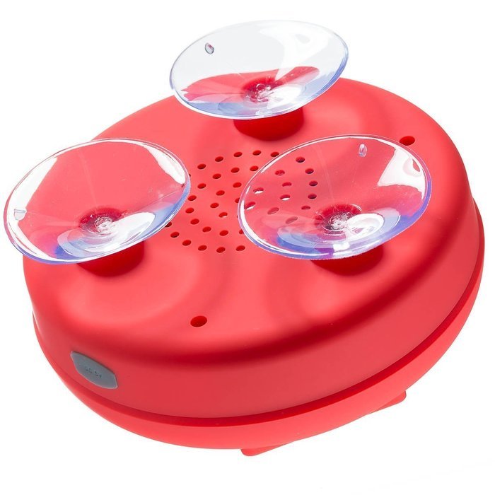 Abco Tech Splash Proof Shower Speaker with 3 Firm Suction Cups - Black N7