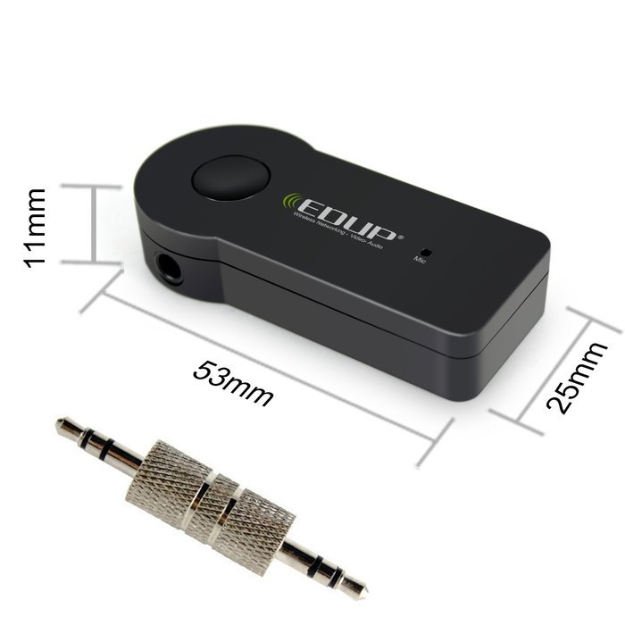 EDUP Portable Wireless Audio Receiver with Built in Microphone Car Kit N6