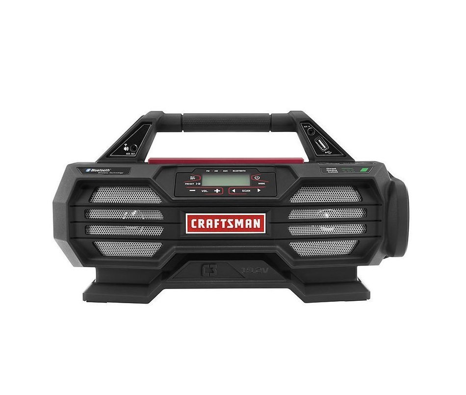 Craftsman C3 19.2-Volt Stereo and Charger with Bluetooth Technology Battery Charging Port2 Power Source OptionsAM... N3