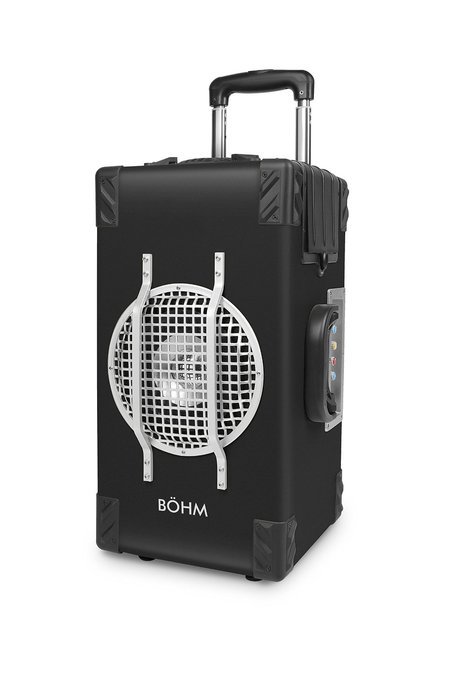 B&Ouml;HM StagePro Trolley Speaker &ndash; Portable Rechargeable Bluetooth Music Player & PA System with Wireless Microphone...