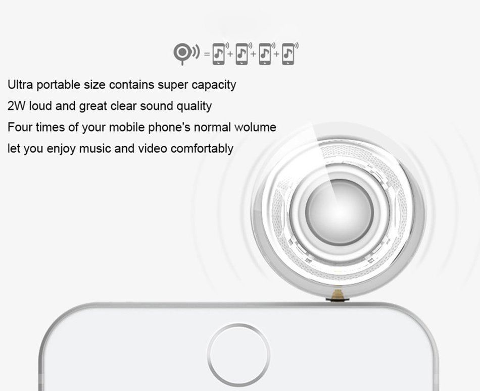 Deli F10 Portable Compact Mini Speaker, Four Times of the Normal Volume, 3.5MM Audio Input, for iPhone Android... N11