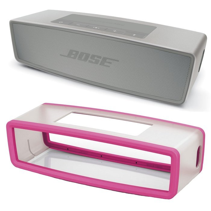 Bose SoundLink Mini II Pearl Bundle Bluetooth Speaker w/Pink Soft Cover
