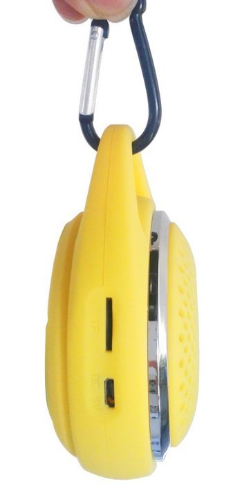 NSK Outdoor Portable Hanging Wireless Bluetooth Speaker Support TF Card (Yellow)