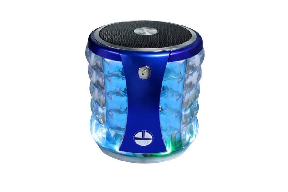 Soundmae&reg; T-2096A Bluetooth luminous TF card mini speaker stereo subwoofer color lights handsfree style Bluetooth...