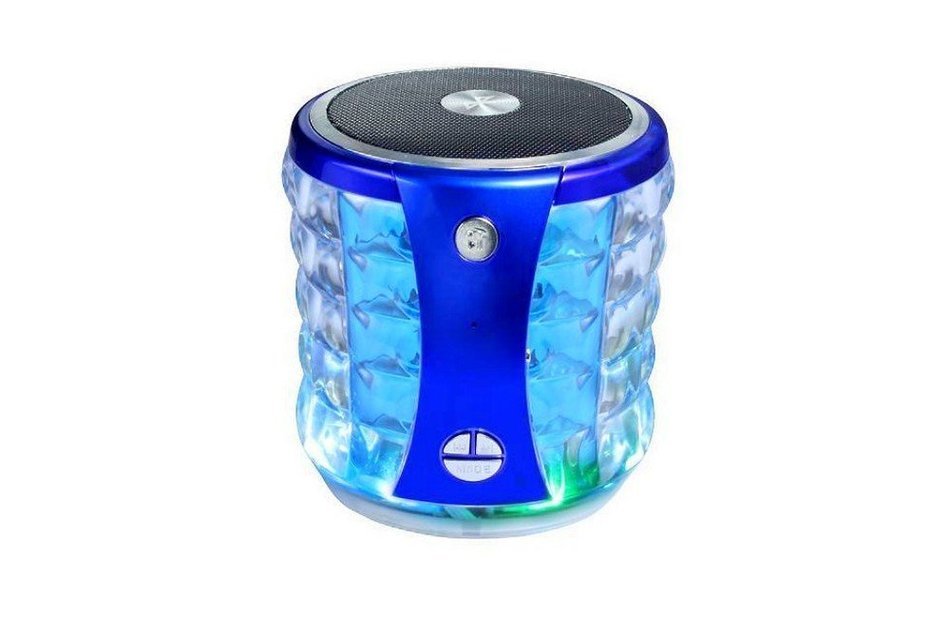 Soundmae&reg; T-2096A Bluetooth luminous TF card mini speaker stereo subwoofer color lights handsfree style Bluetooth... N5