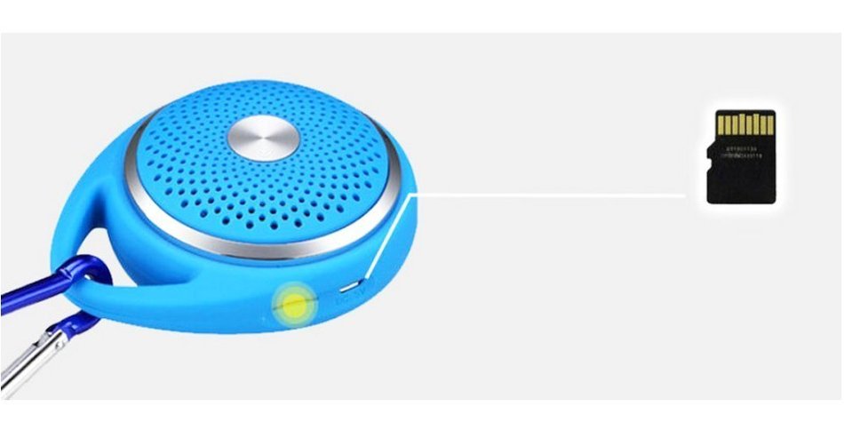 NSK Outdoor Portable Hanging Wireless Bluetooth Speaker Support TF Card (Yellow) N14