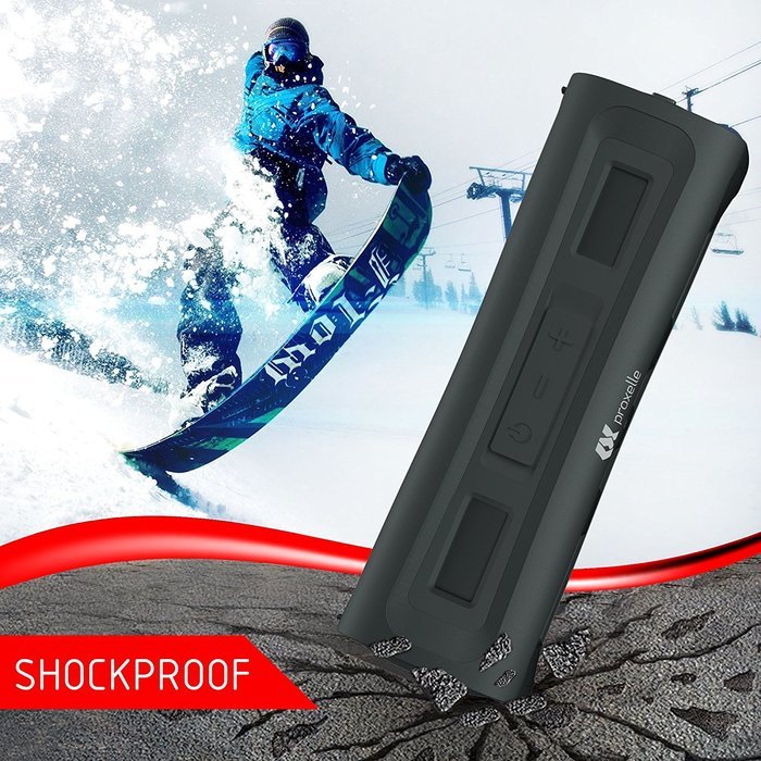 Proxelle Mini Waterproof Bluetooth Stereo Speakers, Orange N20