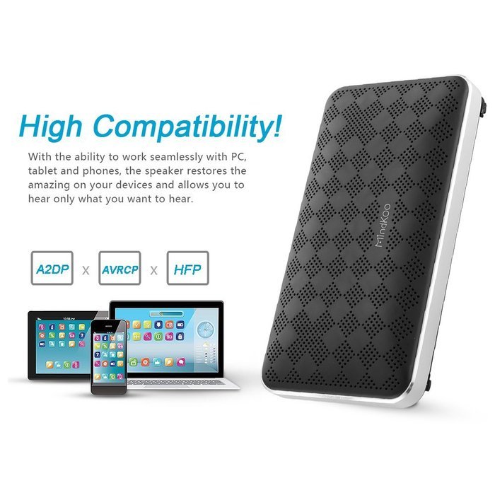 Portable Bluetooth Speaker, Mindkoo BTA065 Bluetooth Wireless Speaker with Kickstand for Outdoor, Camping, Hiking...