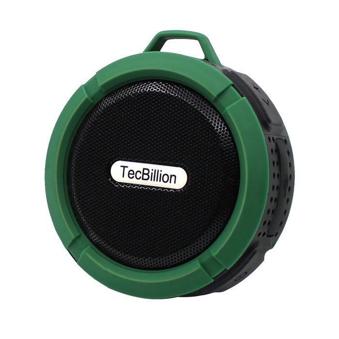 TecBillion Wireless Bluetooth 3.0 Outdoor & Shower Speaker, Waterproof/3W Speaker/Suction Cup/Mic/Hands-Free Speakerphone...